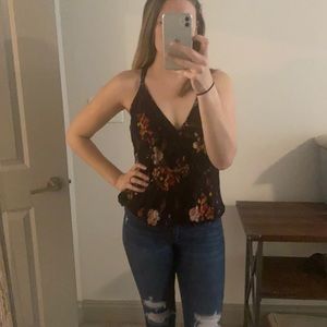 The perfect floral top for a night out!